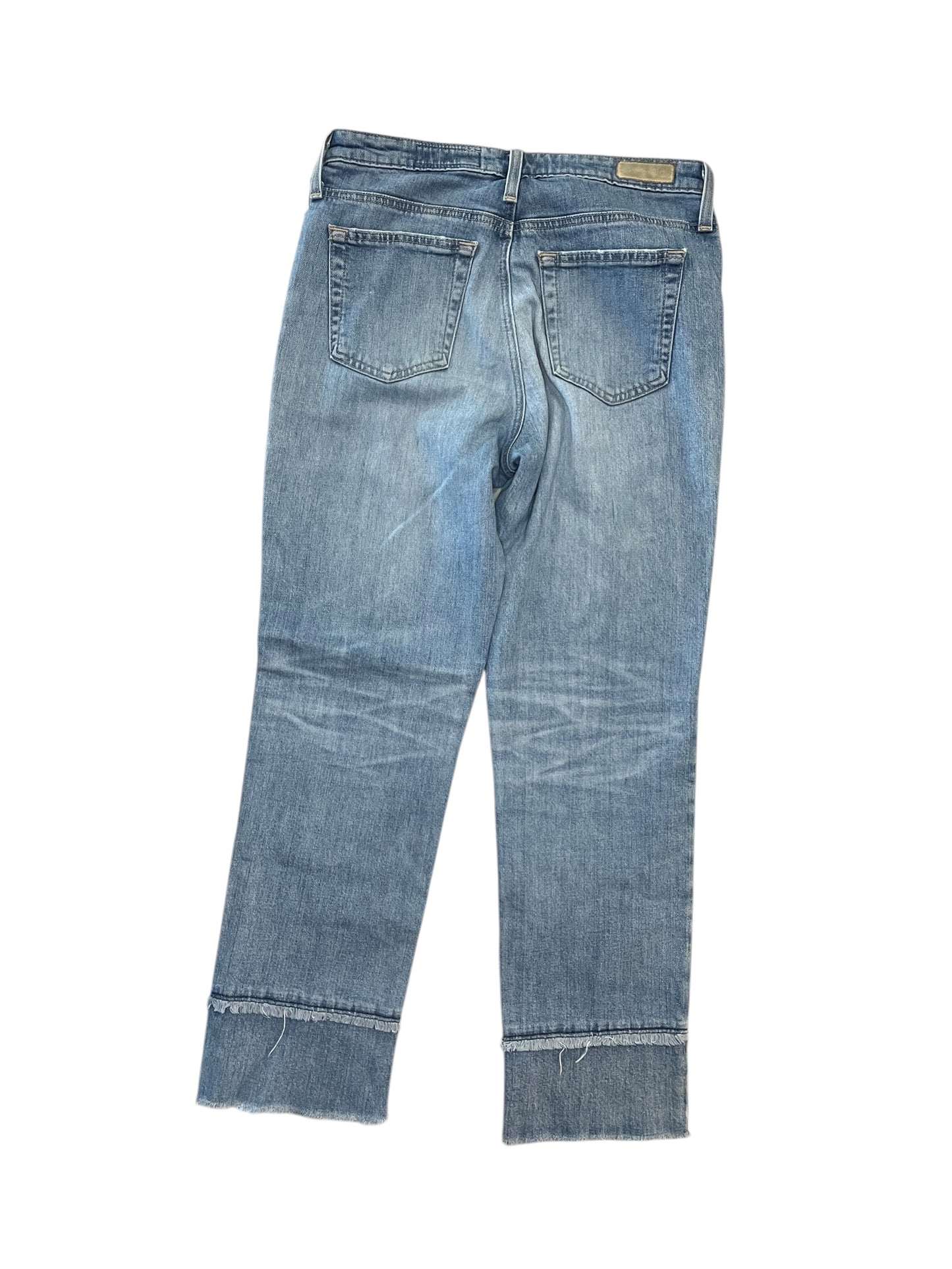 Jeans Straight By Ag Jeans In Blue Denim, Size:6