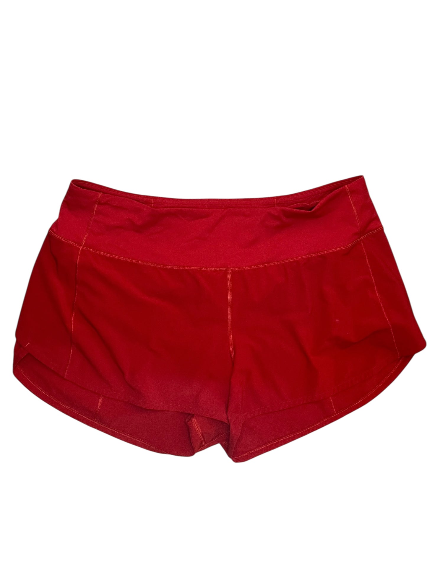 Athletic Shorts By Lululemon In Red, Size:L
