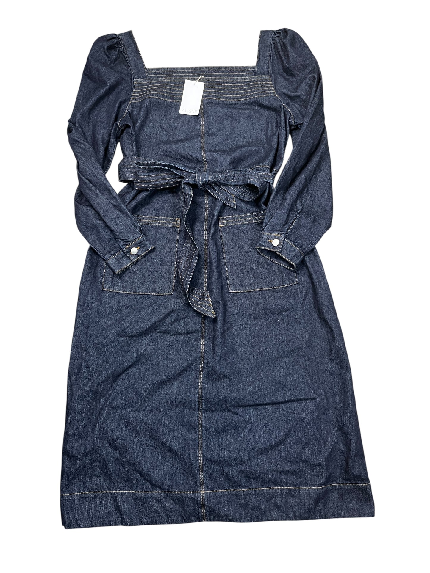 Dress Casual Maxi By Clothes Mentor In Blue Denim, Size:Xxl