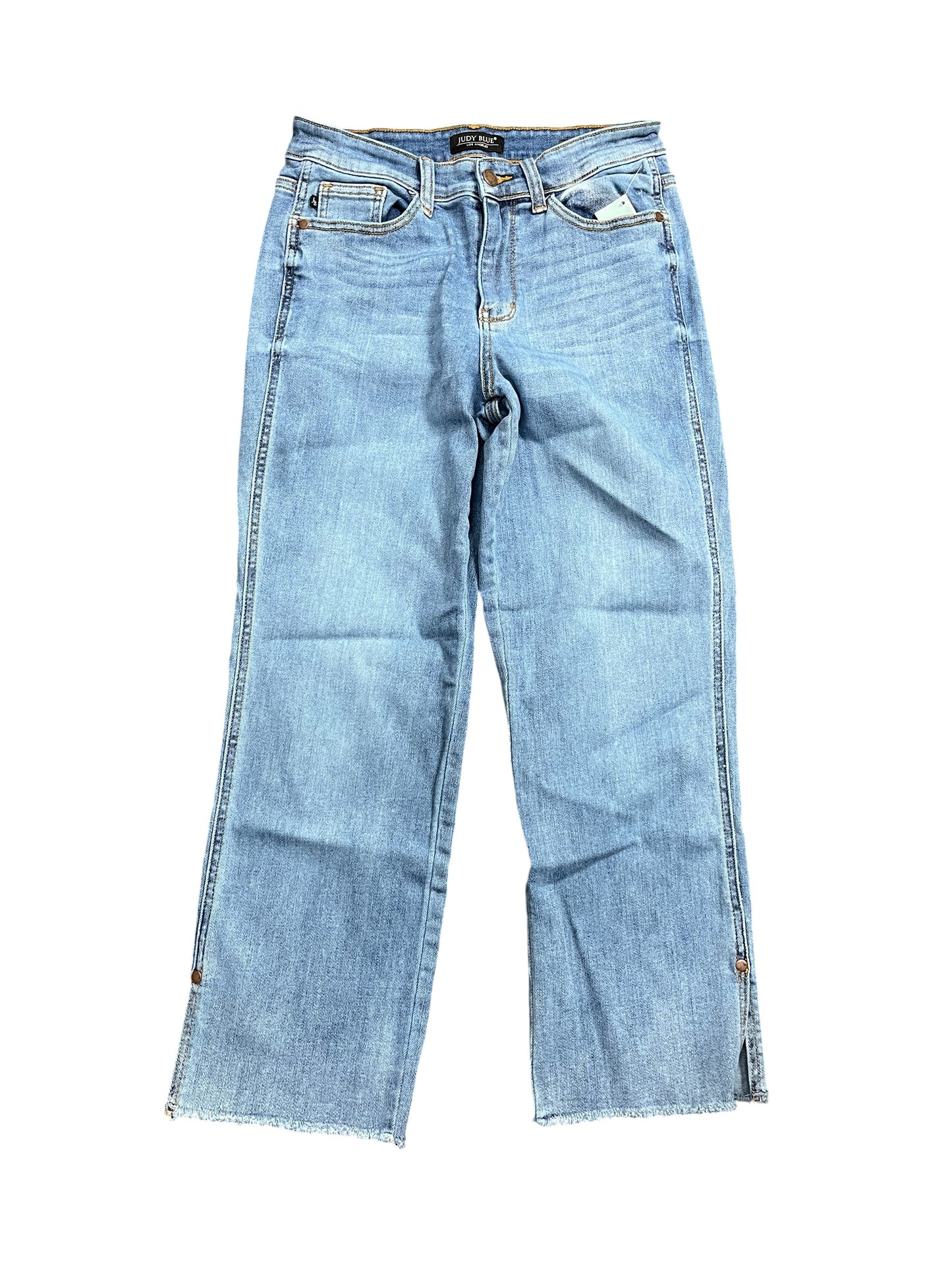 Jeans Straight By Judy Blue In Blue Denim, Size:6