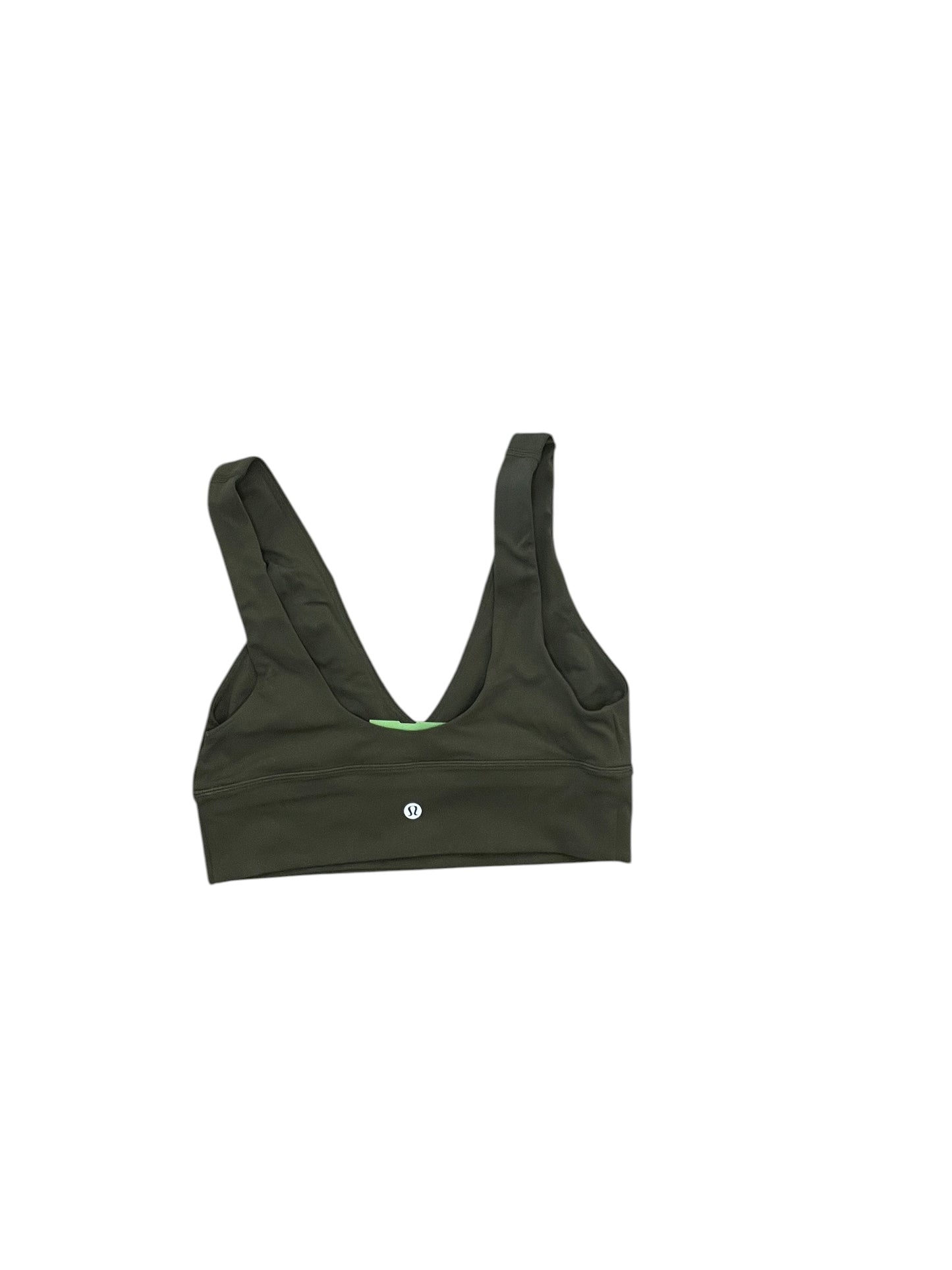 Athletic Bra By Lululemon In Green, Size:M