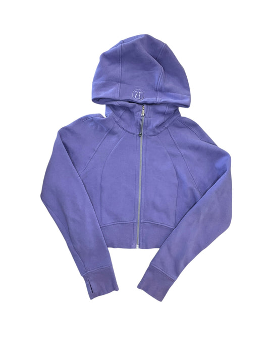 Athletic Jacket By Lululemon In Purple, Size:Xs