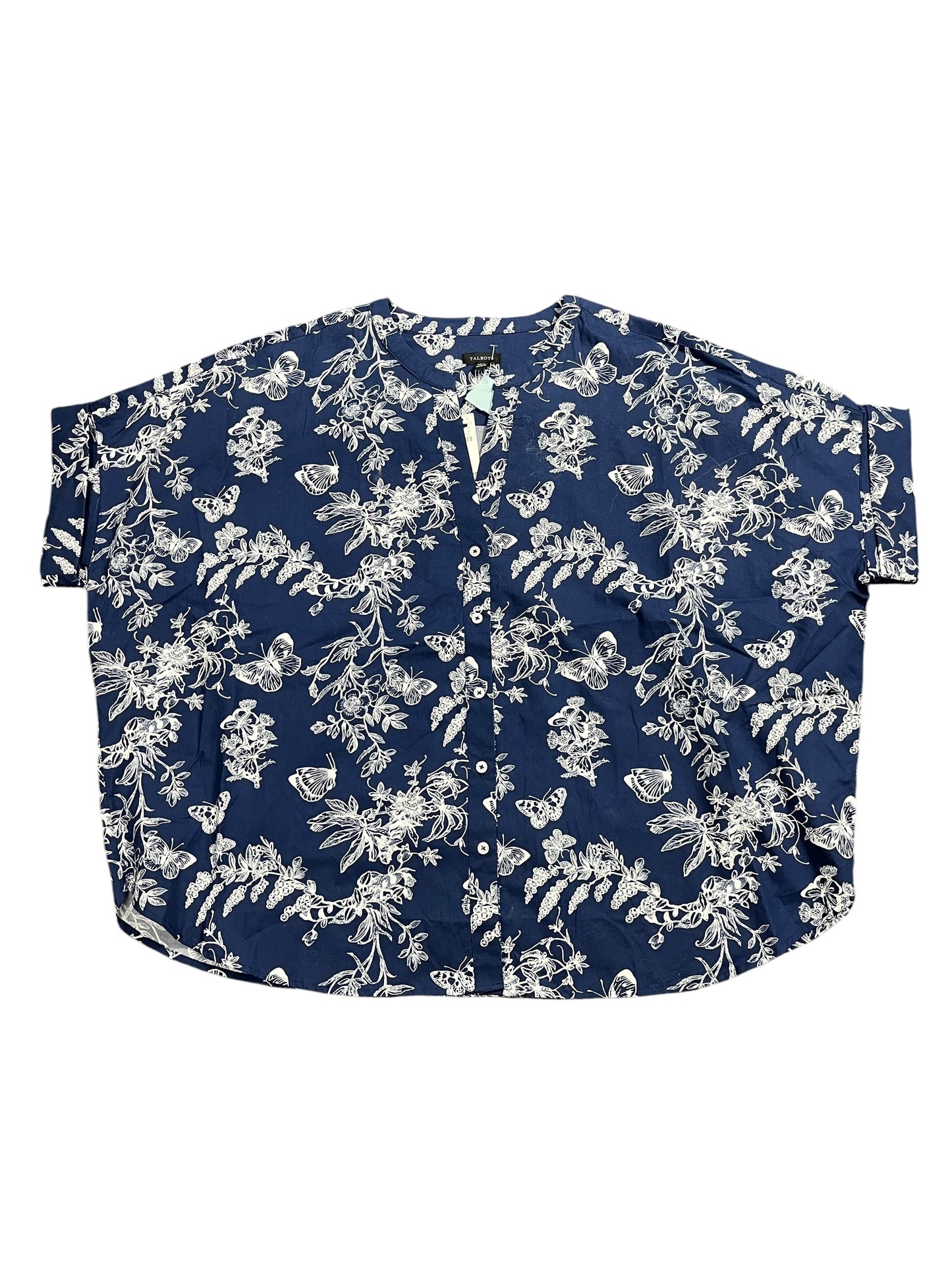Top Ss By Talbots In Floral Print, Size:L