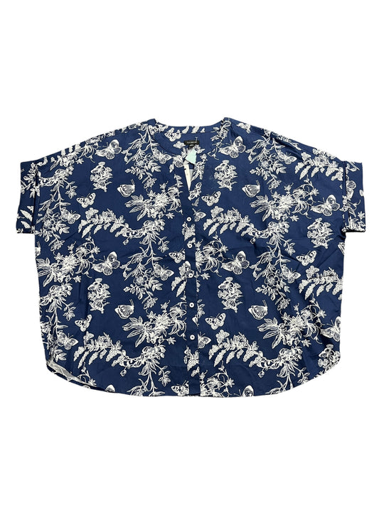 Top Ss By Talbots In Floral Print, Size:L