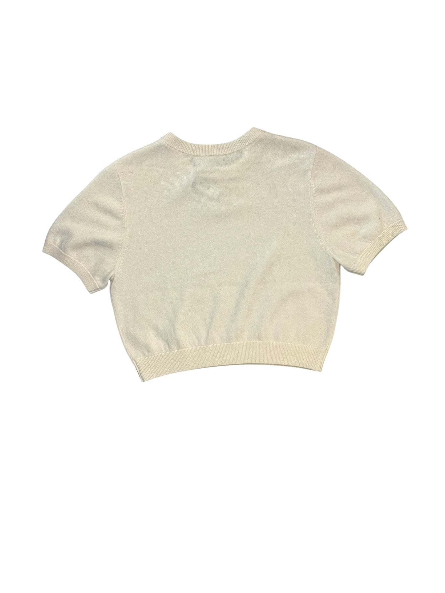 Top Ss By Clothes Mentor In Cream, Size:S