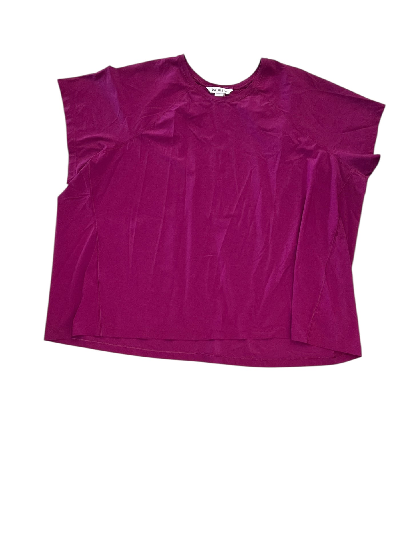 Athletic Top Ss By Athleta In Purple, Size:3X