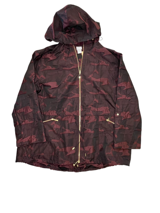 Jacket Windbreaker By Zenergy By Chicos In Camouflage Print, Size:L