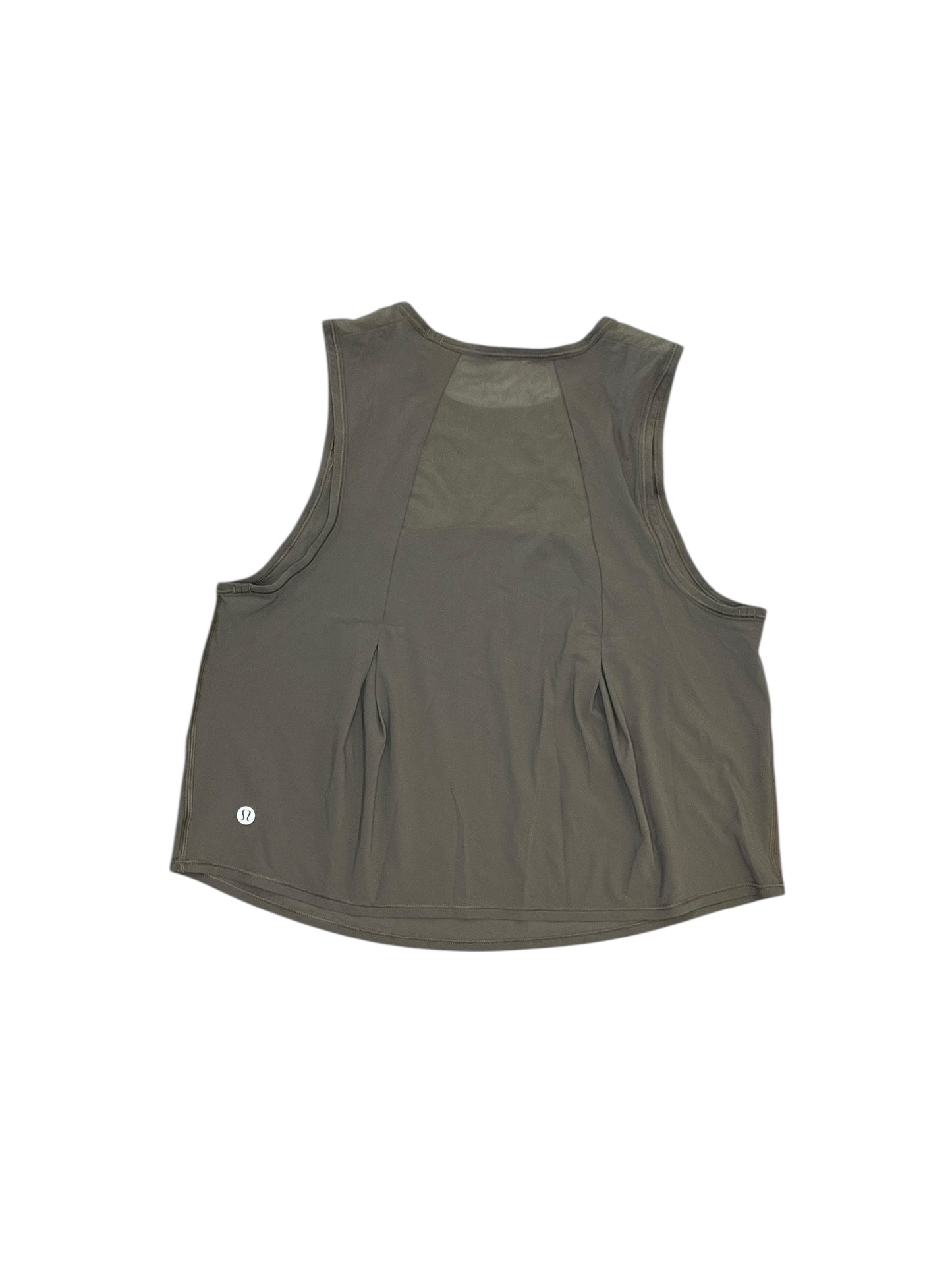 Athletic Tank Top By Lululemon In Green, Size:M