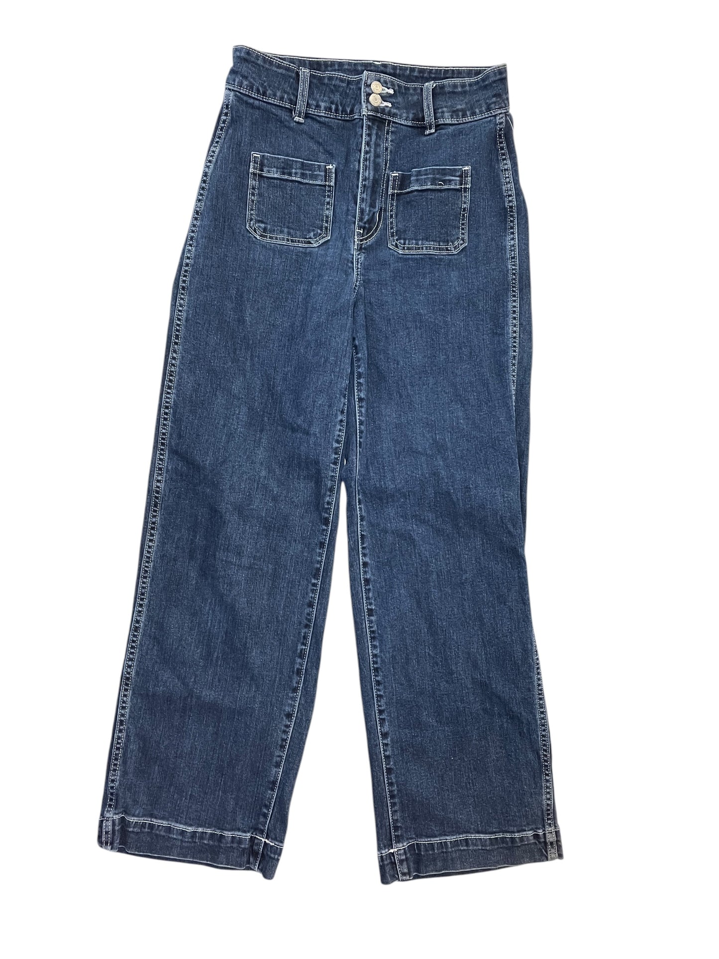 Jeans Wide Leg By Old Navy In Blue Denim, Size:4