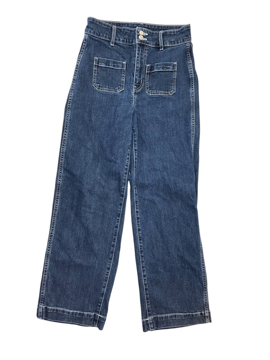 Jeans Wide Leg By Old Navy In Blue Denim, Size:4