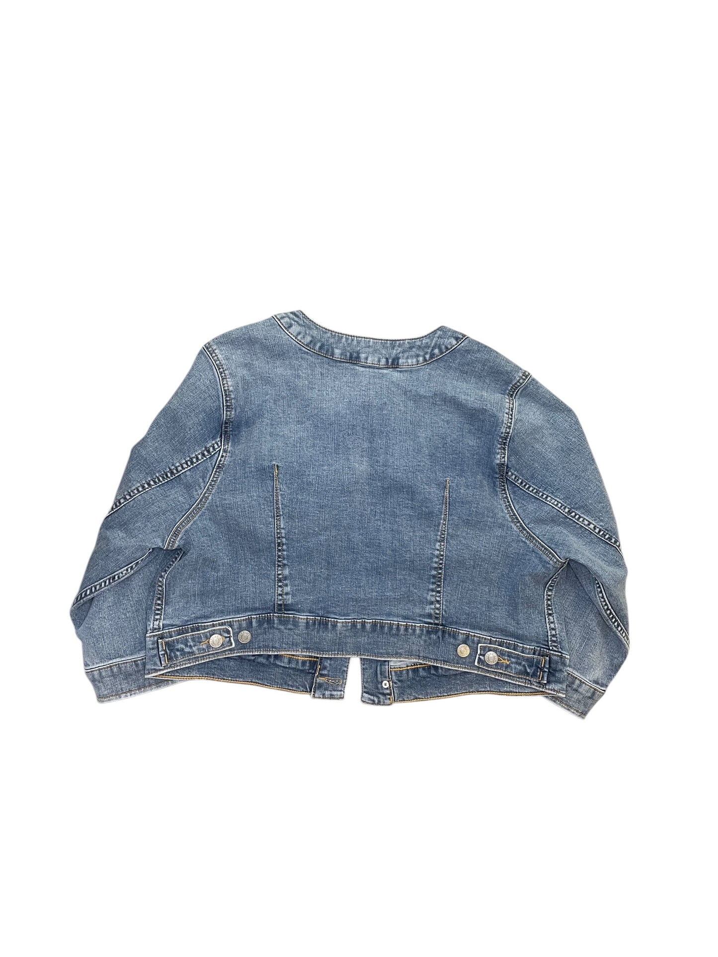 Jacket Denim By Torrid In Blue Denim, Size:M