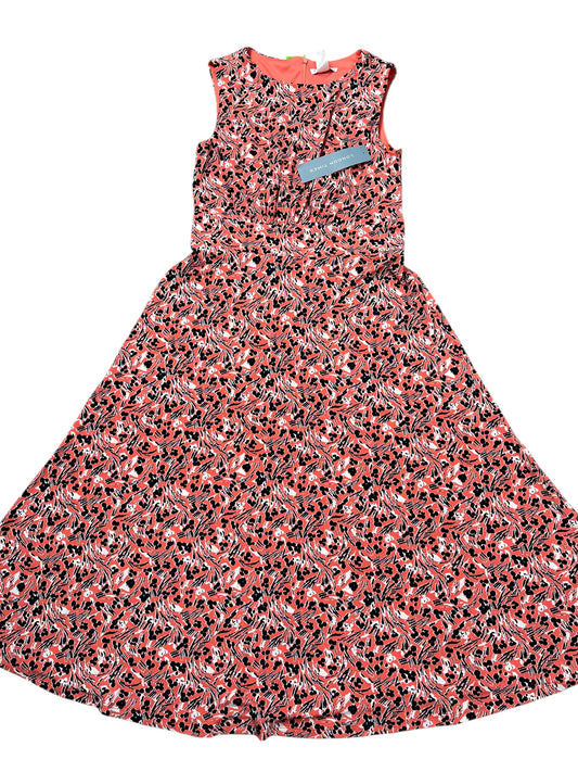 Dress Casual Midi By London Times In Coral, Size:S