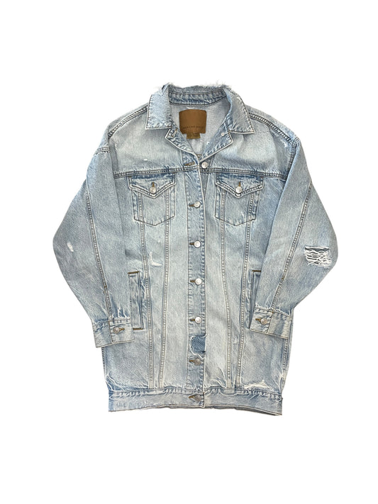 Jacket Denim By American Eagle In Blue Denim, Size:Xs