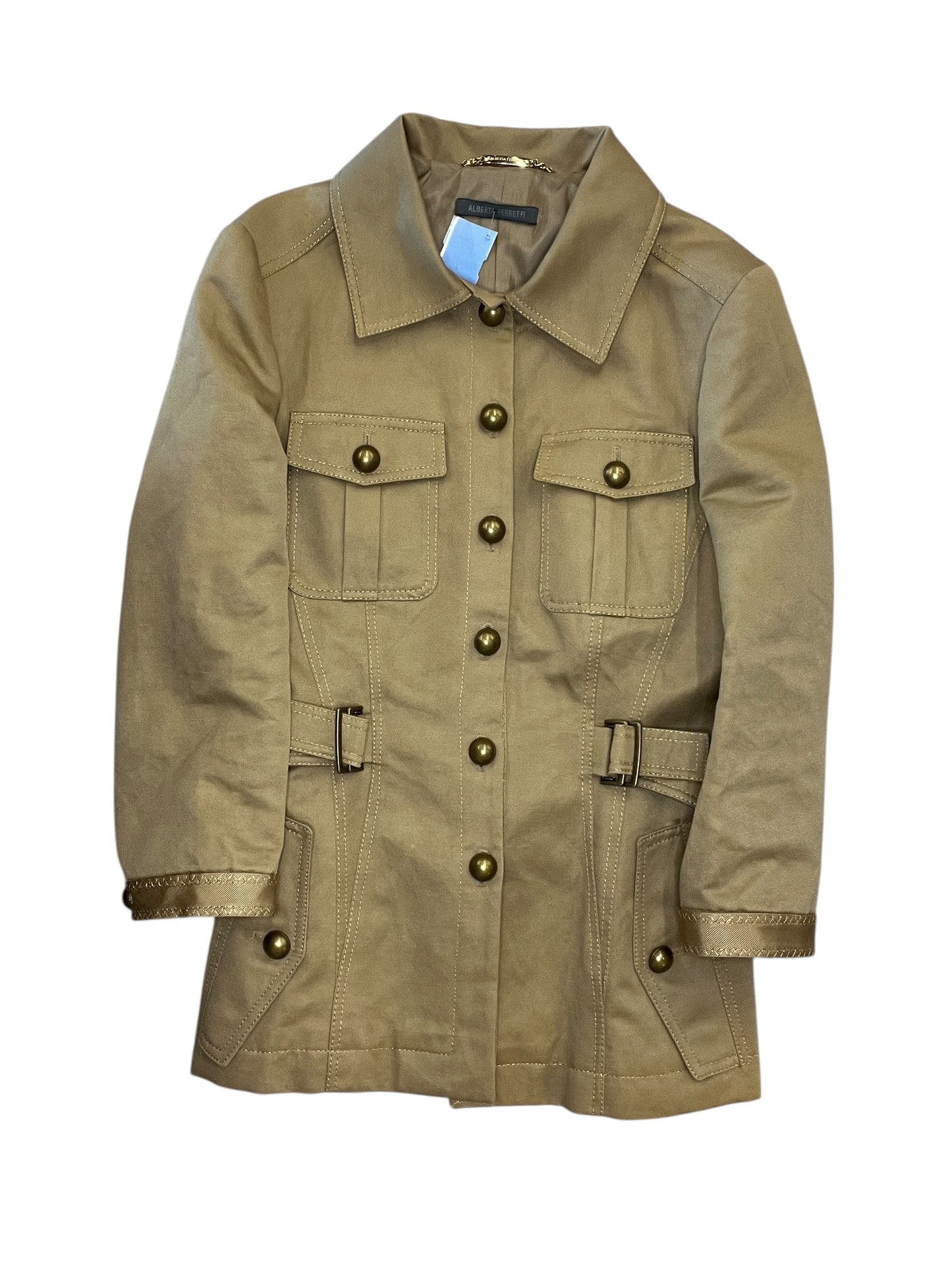 Jacket Utility By ALBERTA FERRETTI In Tan Denim, Size:Xs