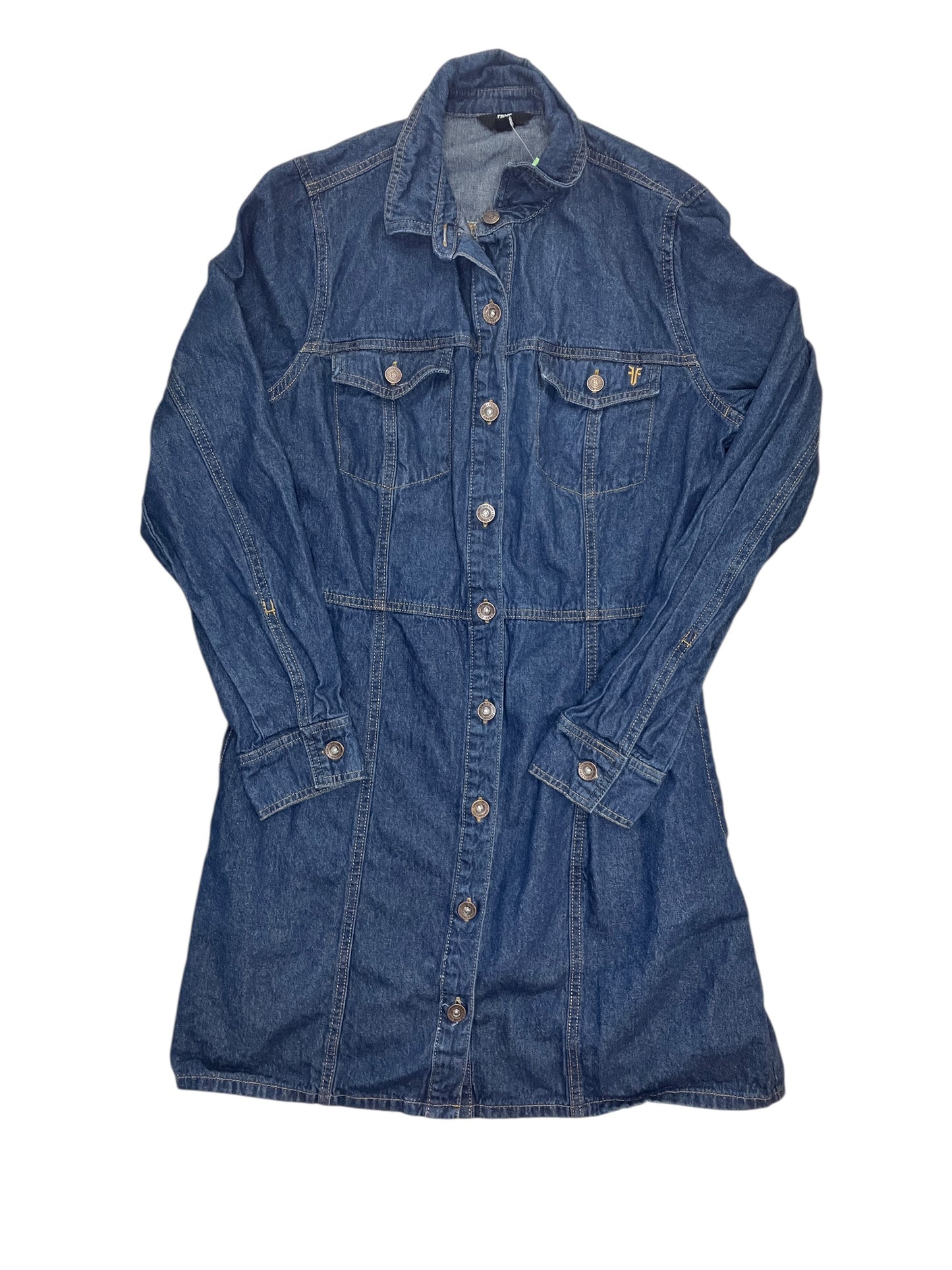Dress Designer By Frye In Blue Denim, Size:M