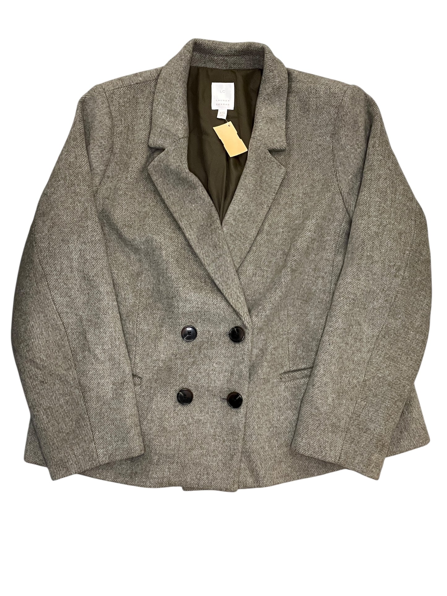 Coat Peacoat By Lc Lauren Conrad In Brown, Size:Xxl