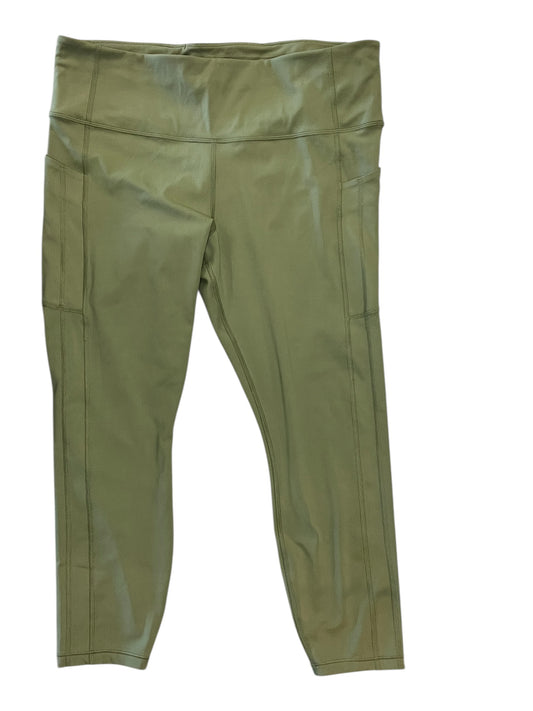 Athletic Leggings Capris By Athleta In Green, Size:Xl