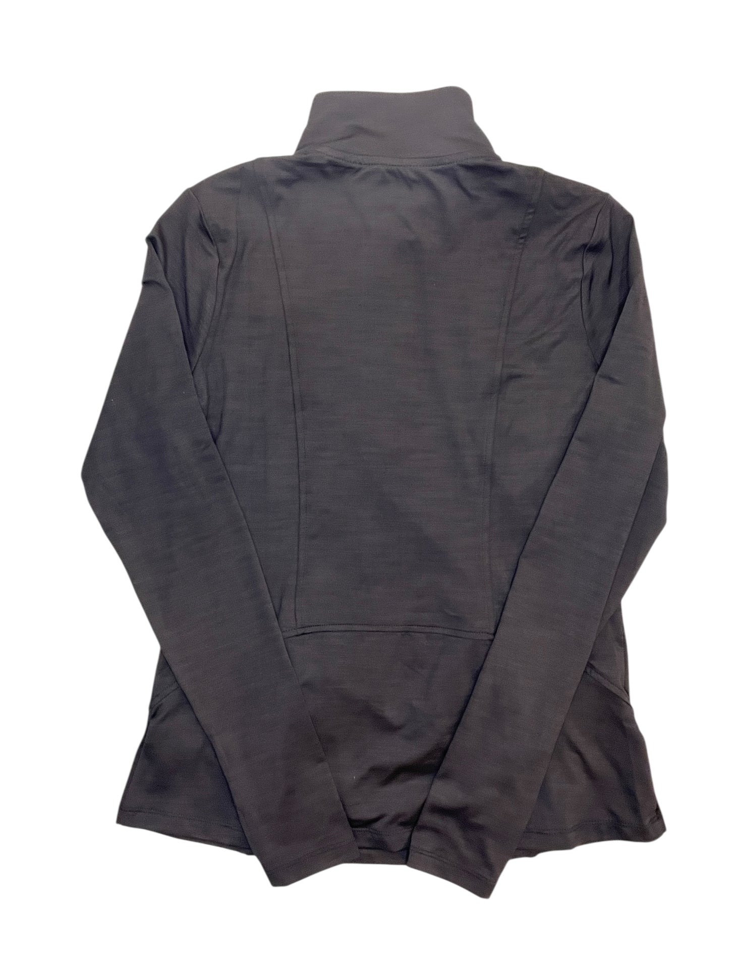 Athletic Top Ls Collar By Eddie Bauer In Black, Size:S