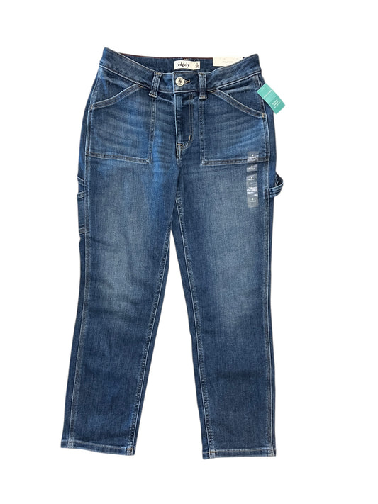Jeans Cropped By Edgely In Blue Denim, Size:6