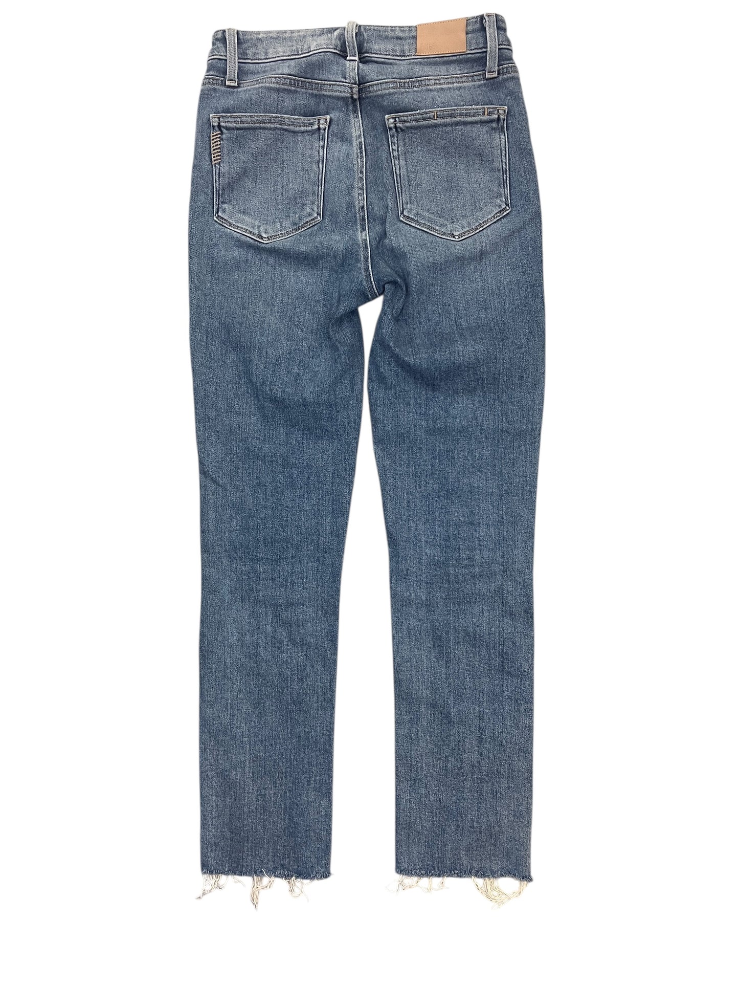 Jeans Straight By Paige In Blue Denim, Size:4