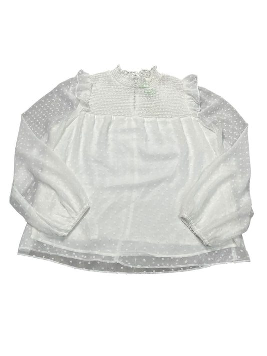 Blouse Ls By Ee Some In White, Size:M
