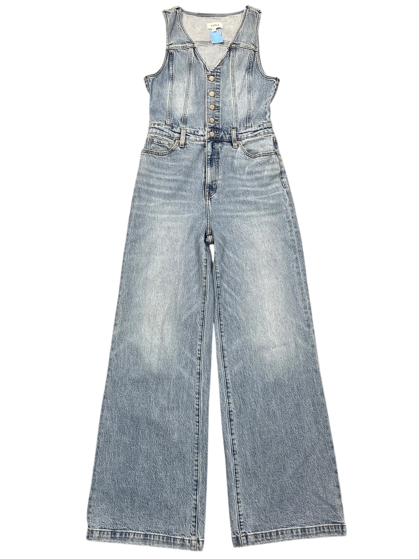 Jumpsuit By Pistola In Blue Denim, Size:M