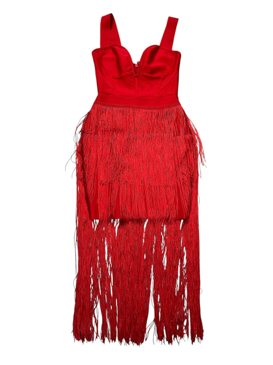Dress Casual Short By Clothes Mentor In Red, Size:Xs