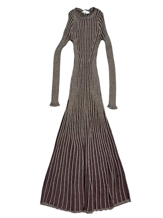 Dress Casual Maxi By Loft In Brown, Size:Xs