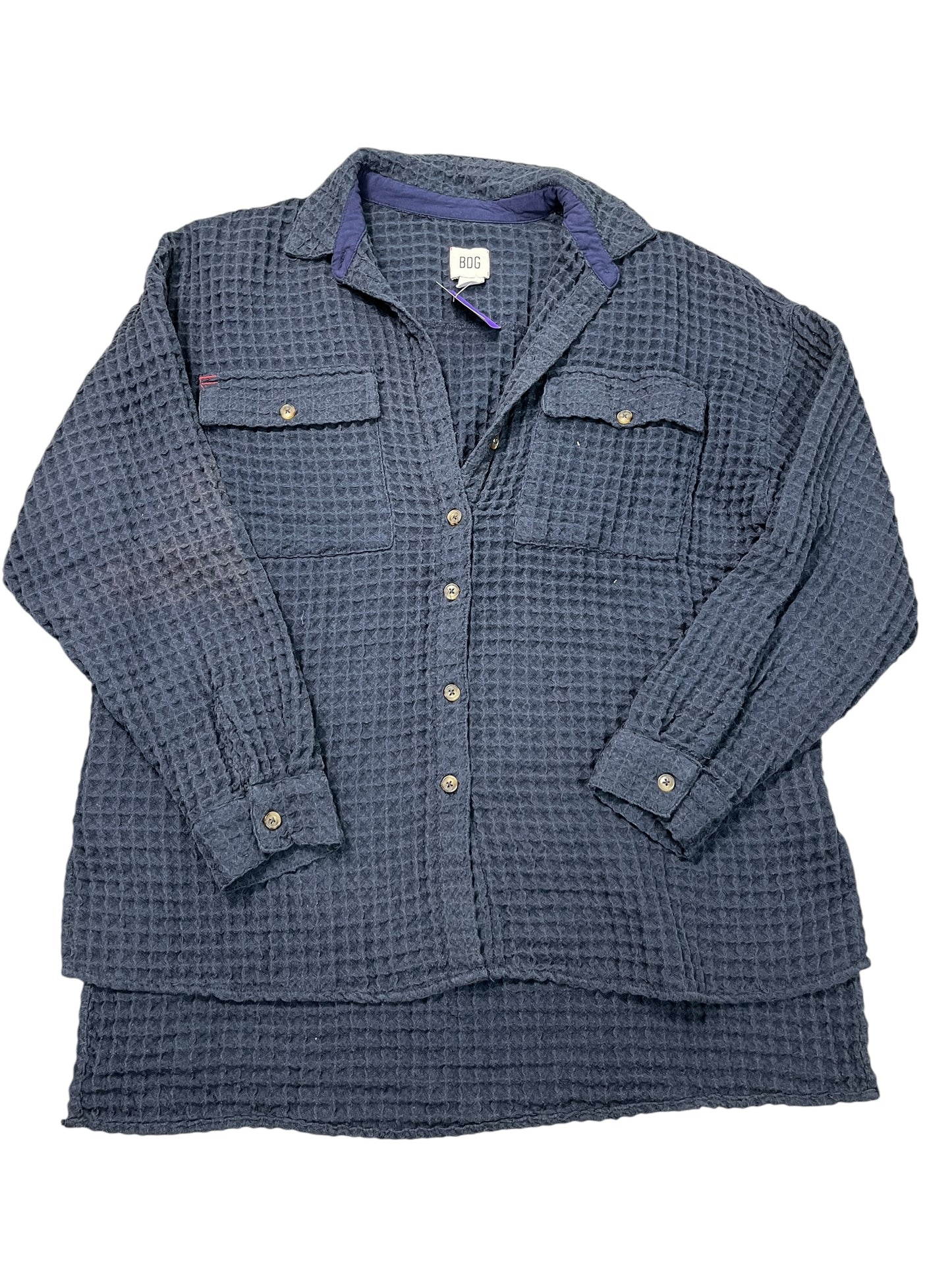 Jacket Shirt By Bdg In Navy, Size:S