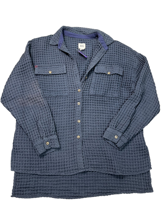 Jacket Shirt By Bdg In Navy, Size:S