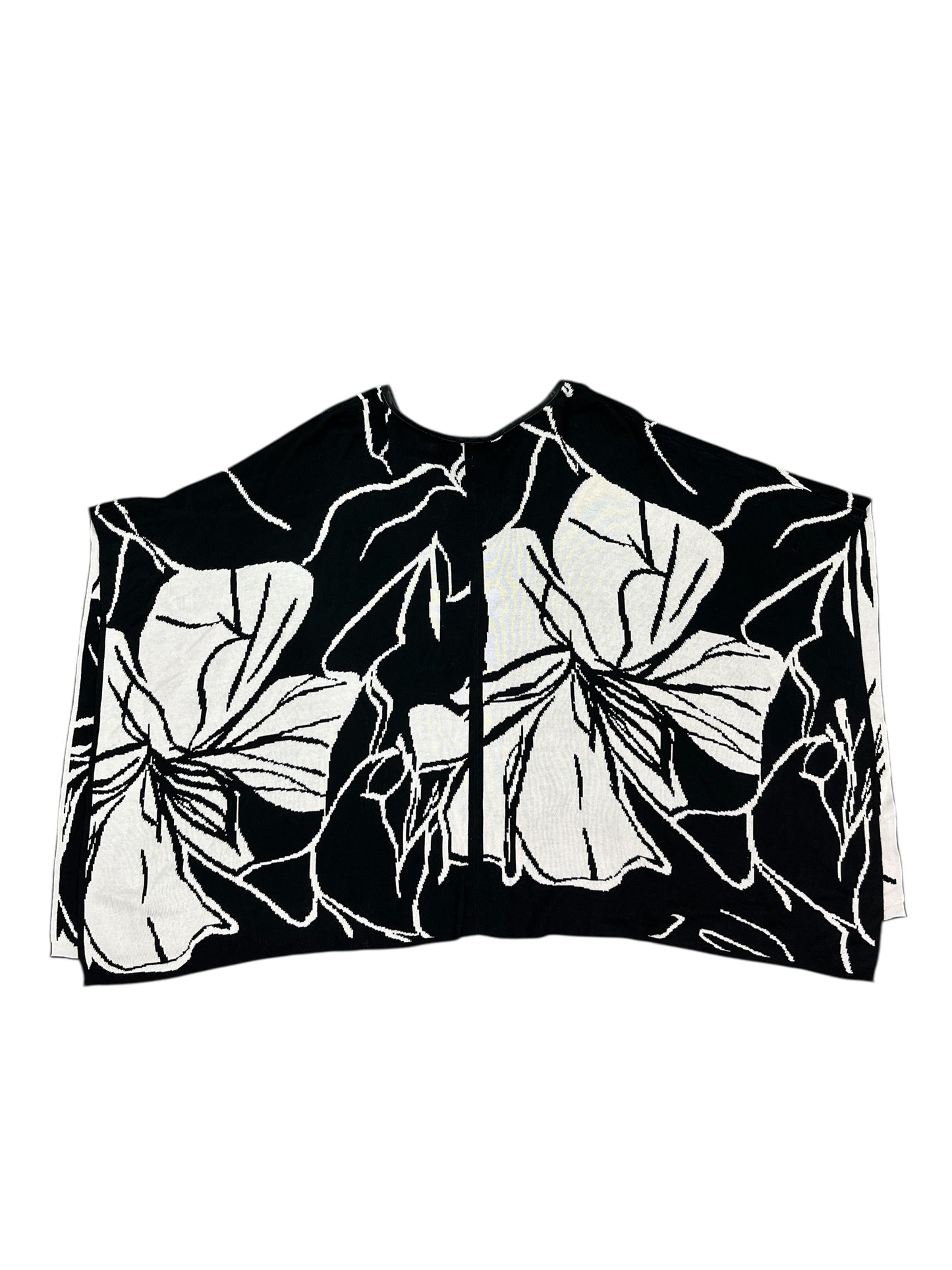 Cardigan By Chicos In Black & Cream, Size:Osfm