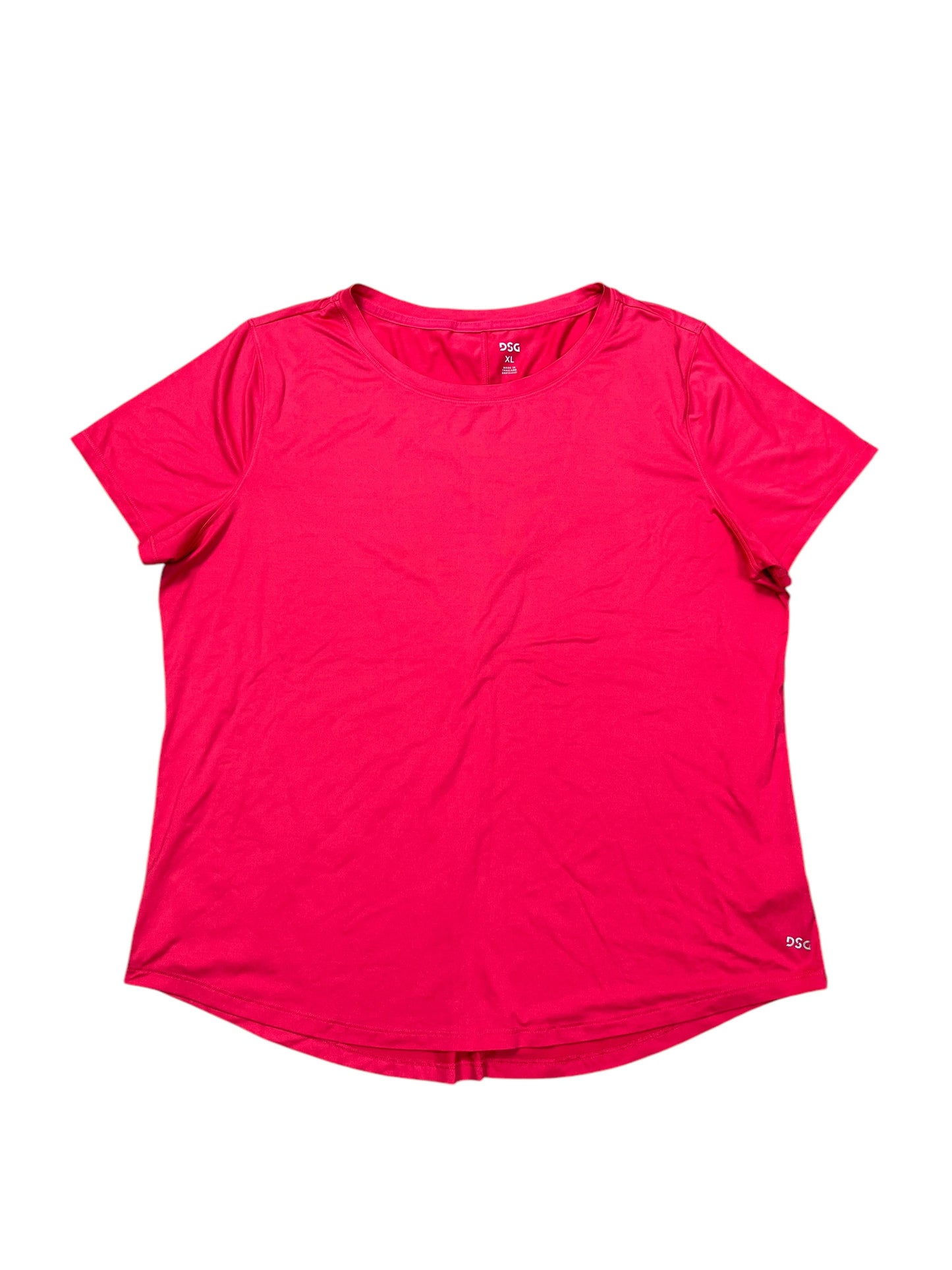 Athletic Top Ss By Dsg Outerwear In Pink, Size:Xl