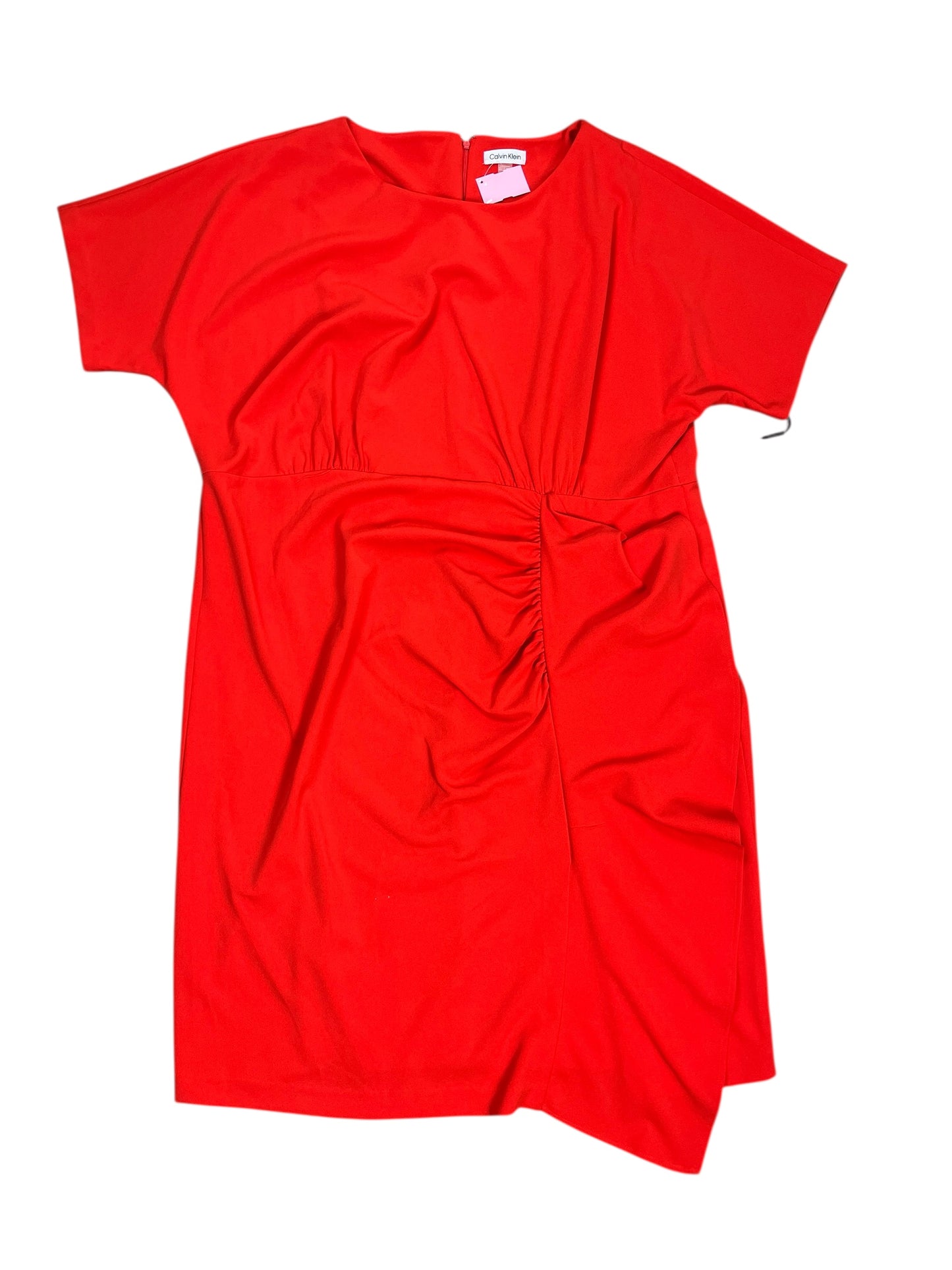 Dress Work By Calvin Klein In Orange, Size:2X
