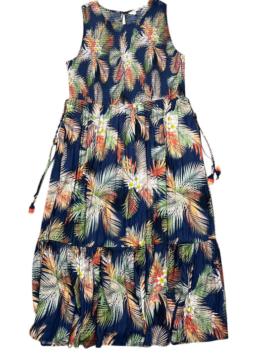 Dress Casual Maxi By Terra & Sky In Tropical Print, Size:3