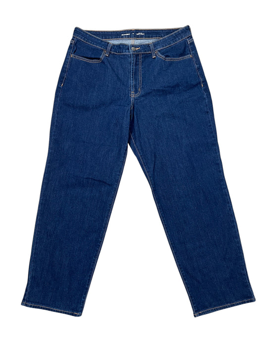 Jeans Wide Leg By Old Navy In Blue Denim, Size:14