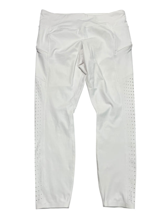 Athletic Leggings By Athleta In White, Size:L
