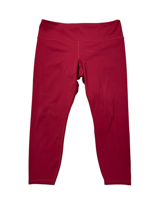 Athletic Leggings Capris By Athleta In Red, Size:Xl