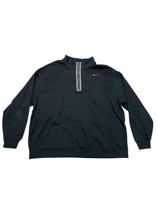 Athletic Sweatshirt Collar By Nike Apparel In Black, Size:1X