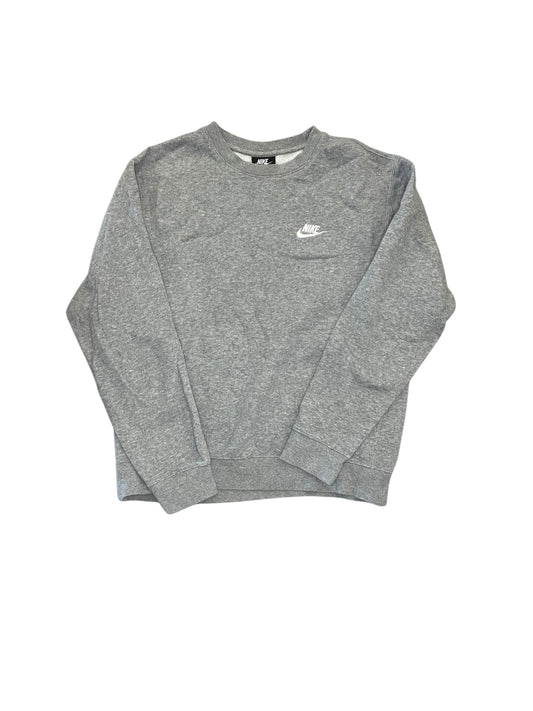 Athletic Top Ls Crewneck By Nike Apparel In Grey, Size:S