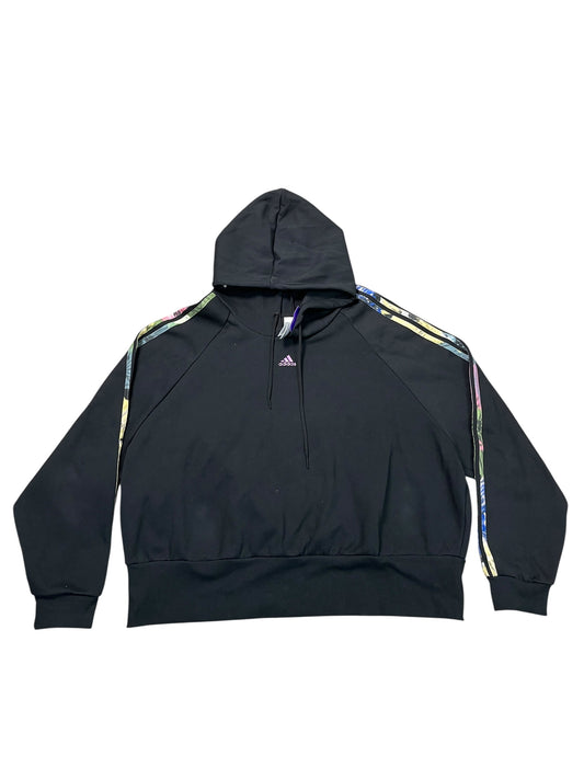Sweatshirt Hoodie By Adidas In Black, Size:3X