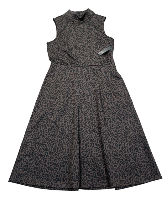 Dress Casual Midi By Maggy London In Leopard Print, Size:L