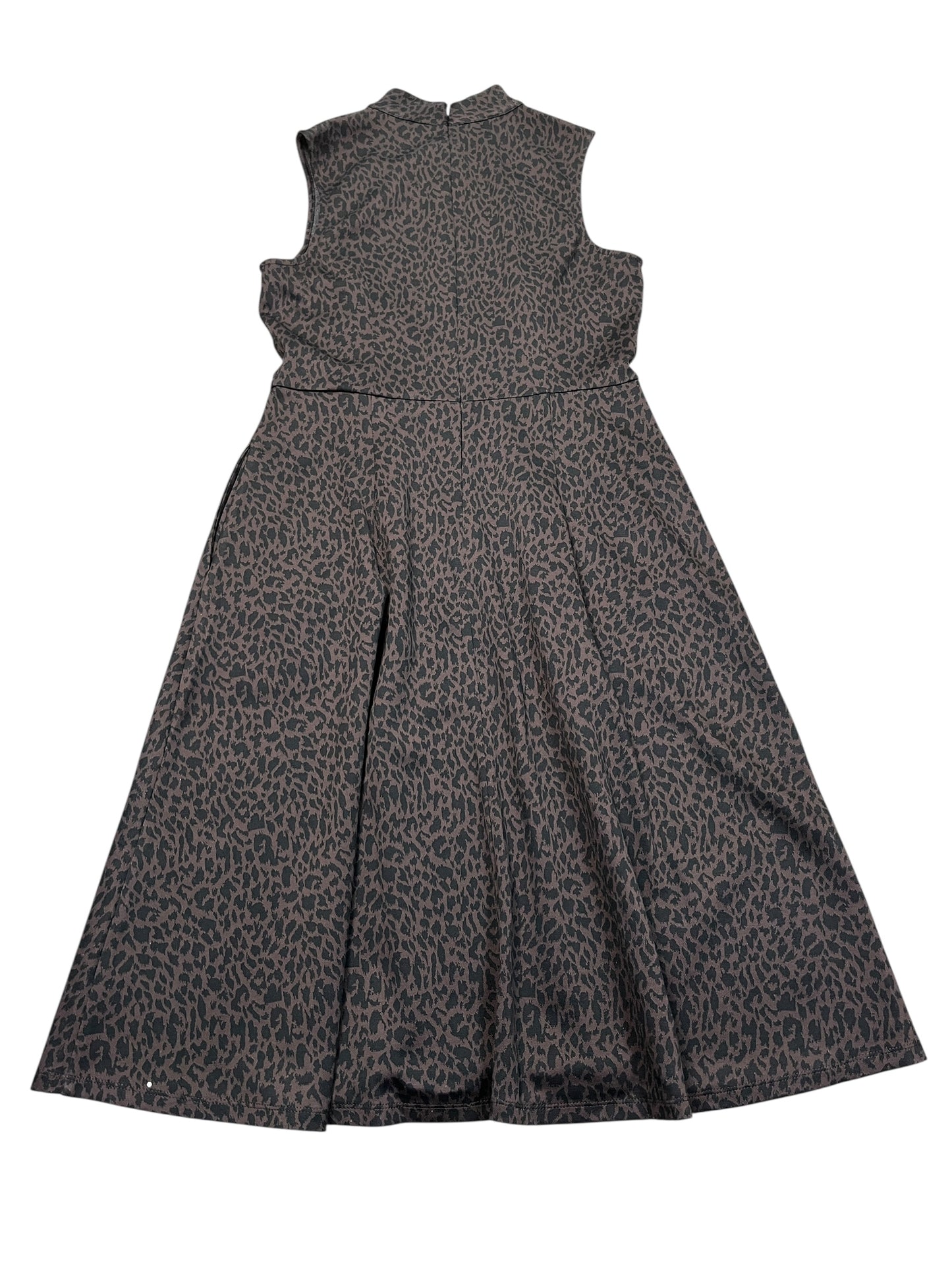 Dress Casual Midi By Maggy London In Leopard Print, Size:L