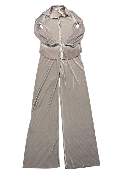 Pants Set 2Pc By Ro & De In Tan, Size:M