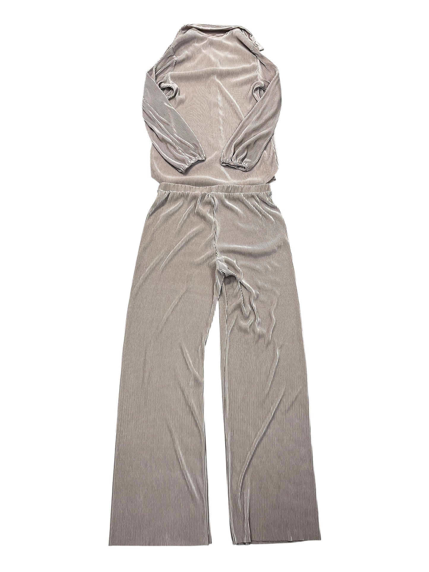 Pants Set 2Pc By Ro & De In Tan, Size:M
