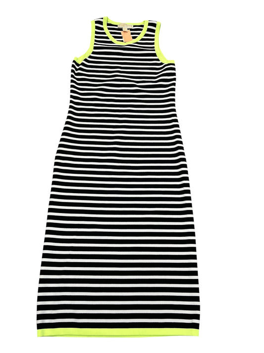Dress Casual Midi By Michael By Michael Kors In Striped Pattern, Size:M