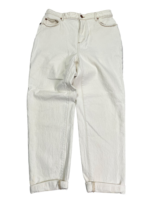 Jeans Boyfriend By Loft In White Denim, Size:8