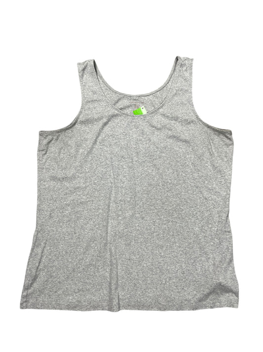 Tank Top By Coldwater Creek In Grey, Size:2X