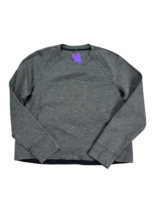 Athletic Top Ls Crewneck By Lululemon In Grey, Size:S