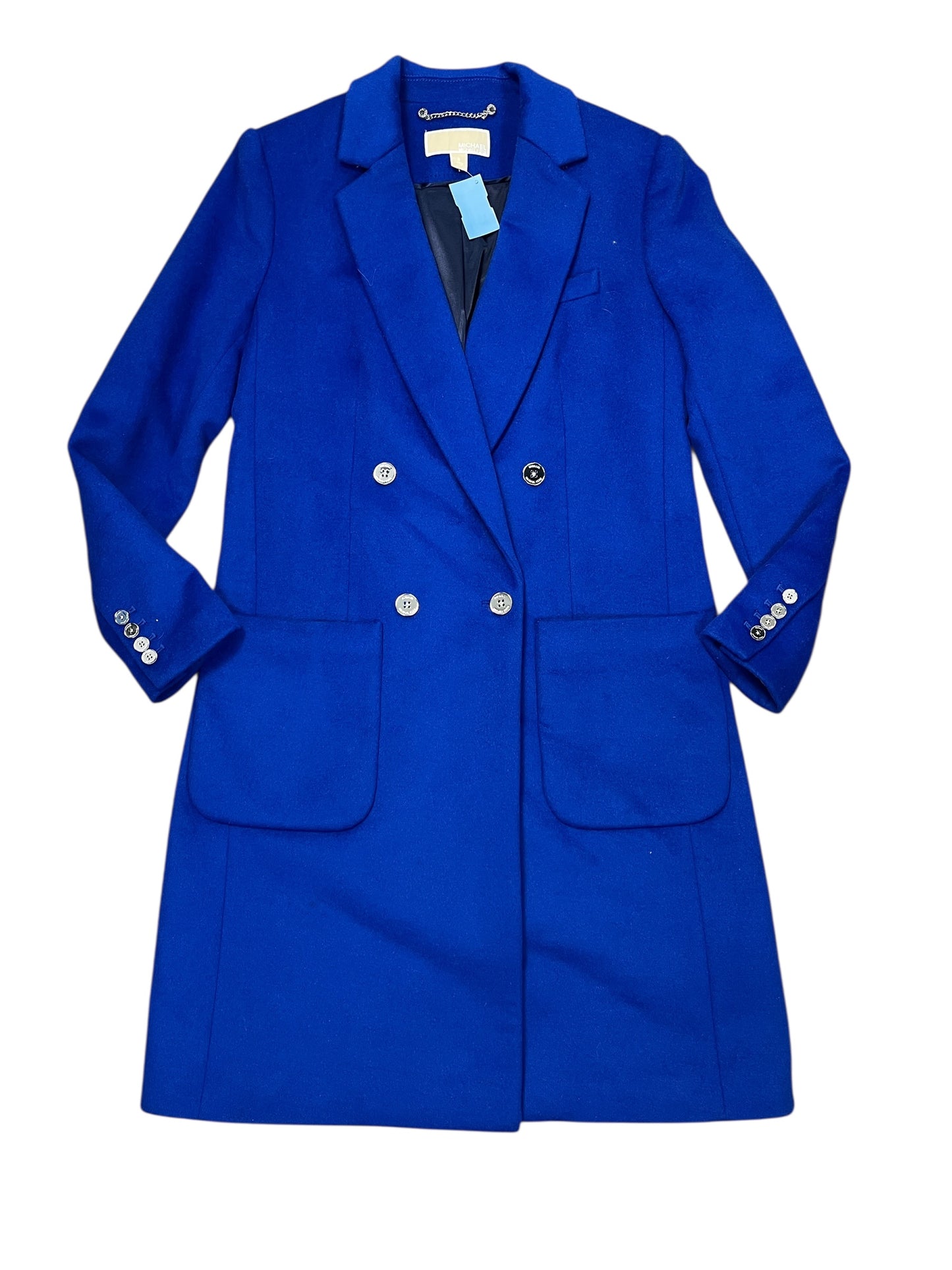 Coat Peacoat By Michael By Michael Kors In Blue, Size:M