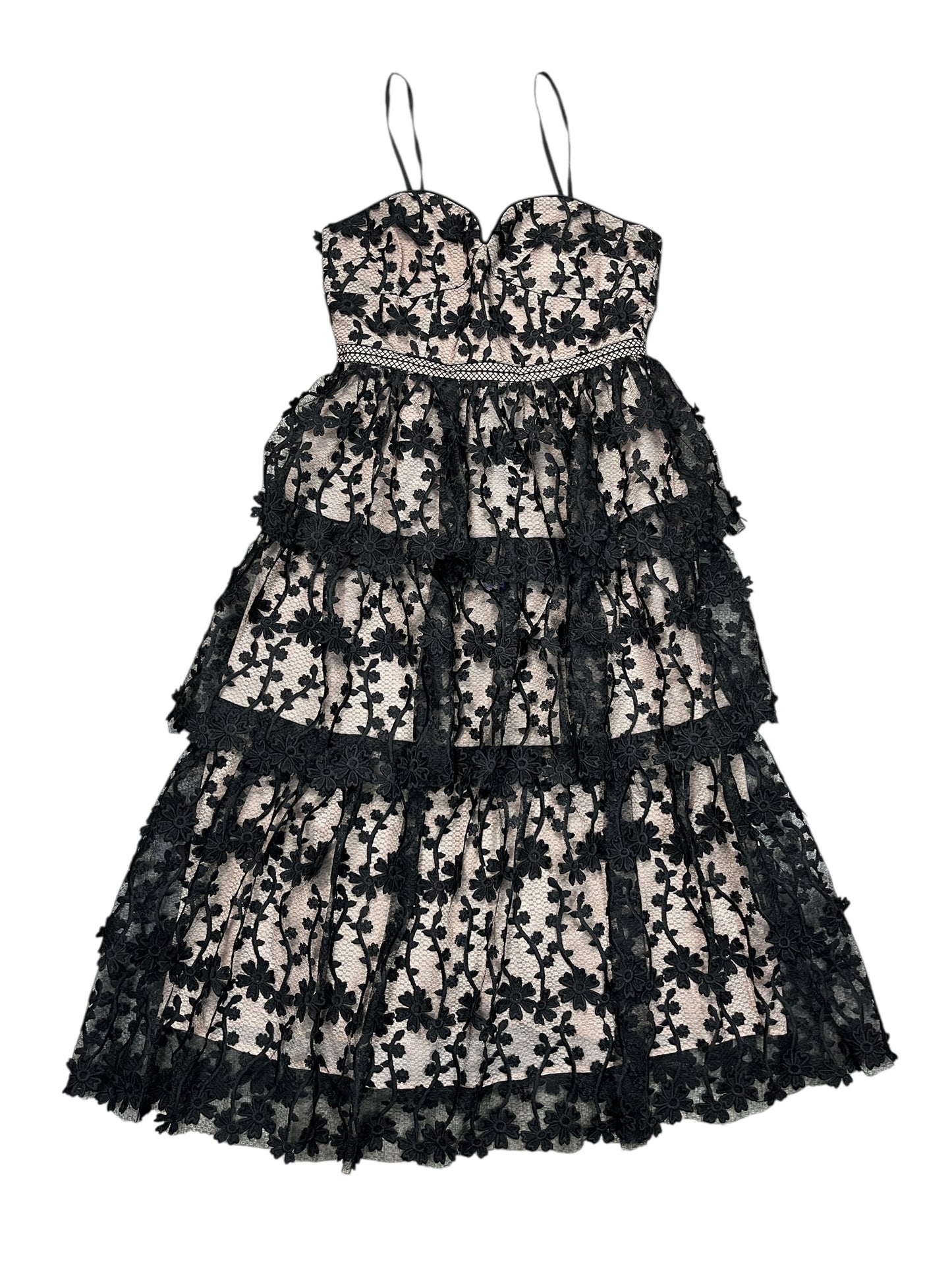 Dress Party Long By Endless Rose In Black & Cream, Size:M